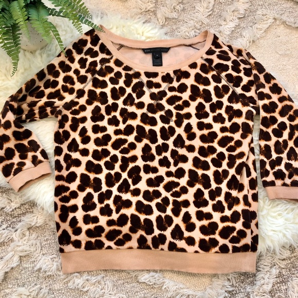 MARC by MARC JACOBS Velour Animal Print Top - Picture 1 of 5